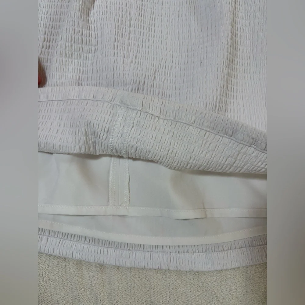 Guess Charlotte Off-The-Shoulder A-Line Mini Dress Pure White - Picture 6 of 10